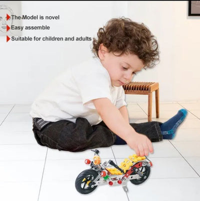 Intelligent Assembly Toy Series - Motorcycle (257 Pieces)