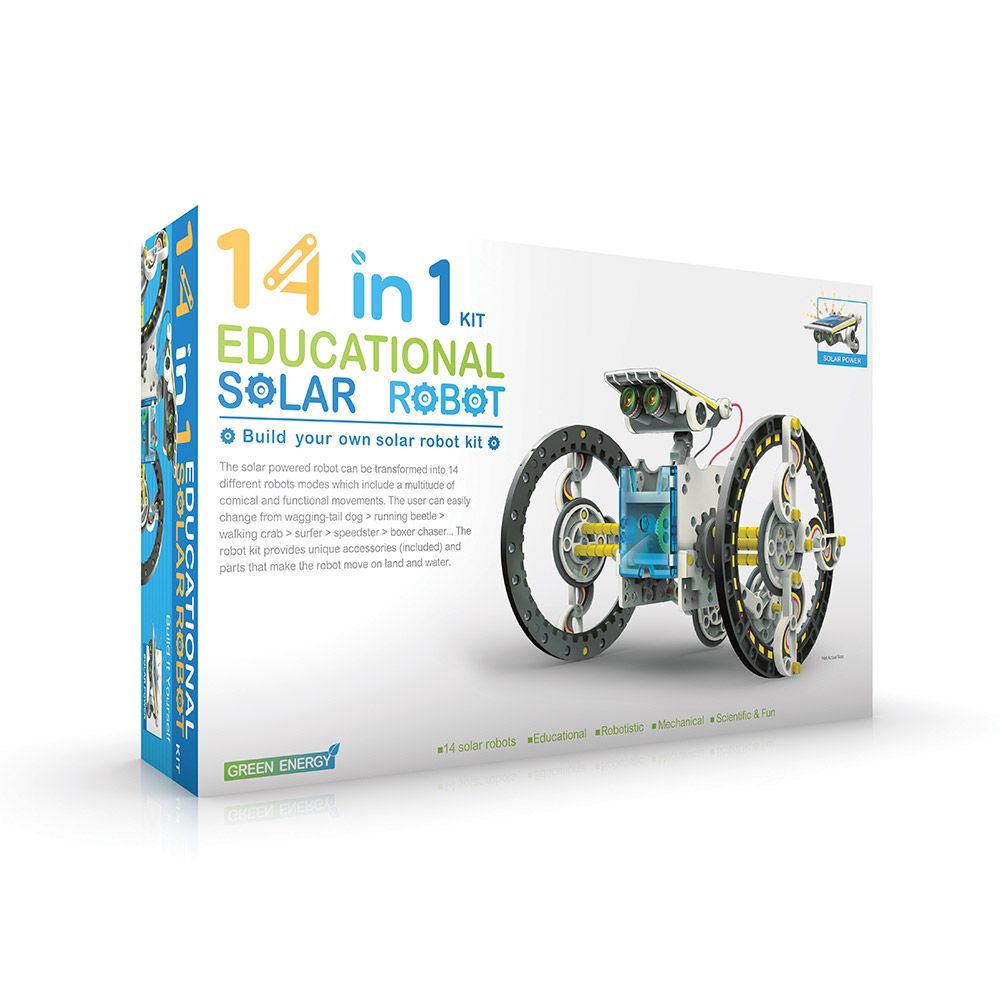 Educational 14-in-1 Solar Robot Kit